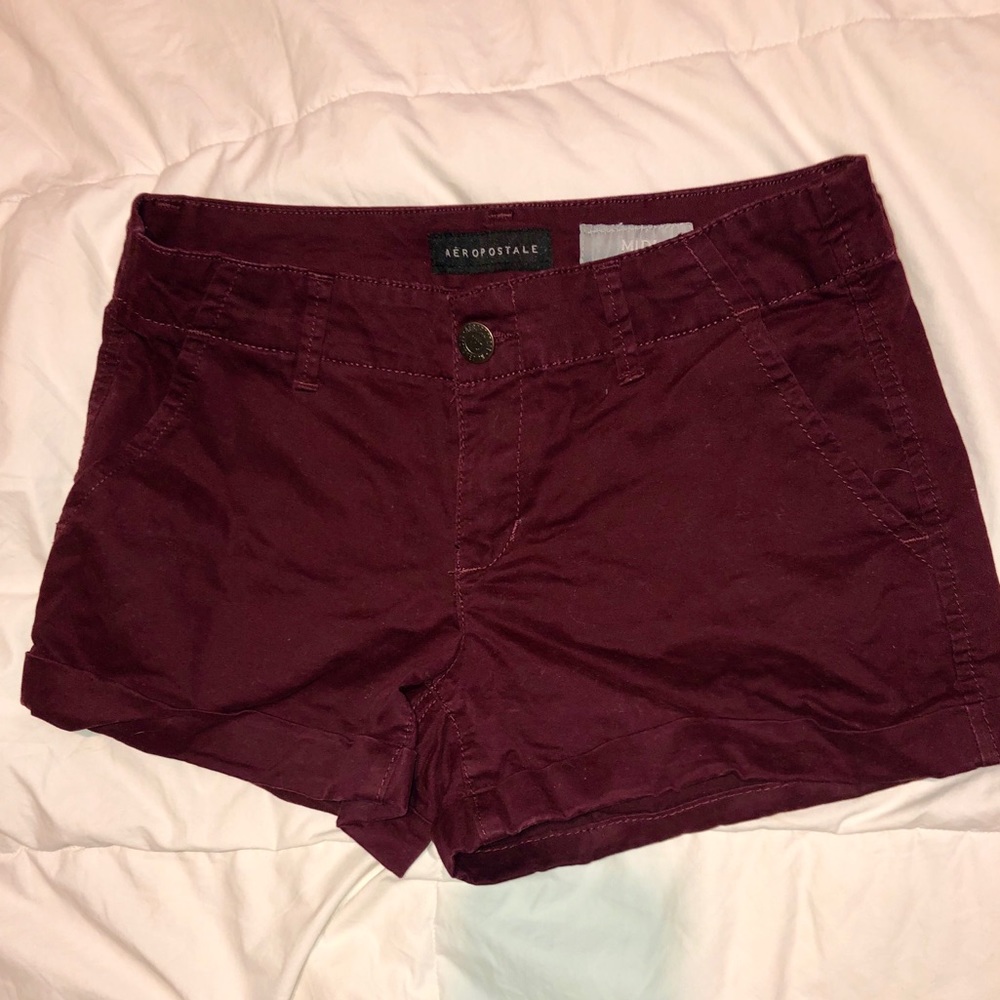 Burgundy Aero Shorts